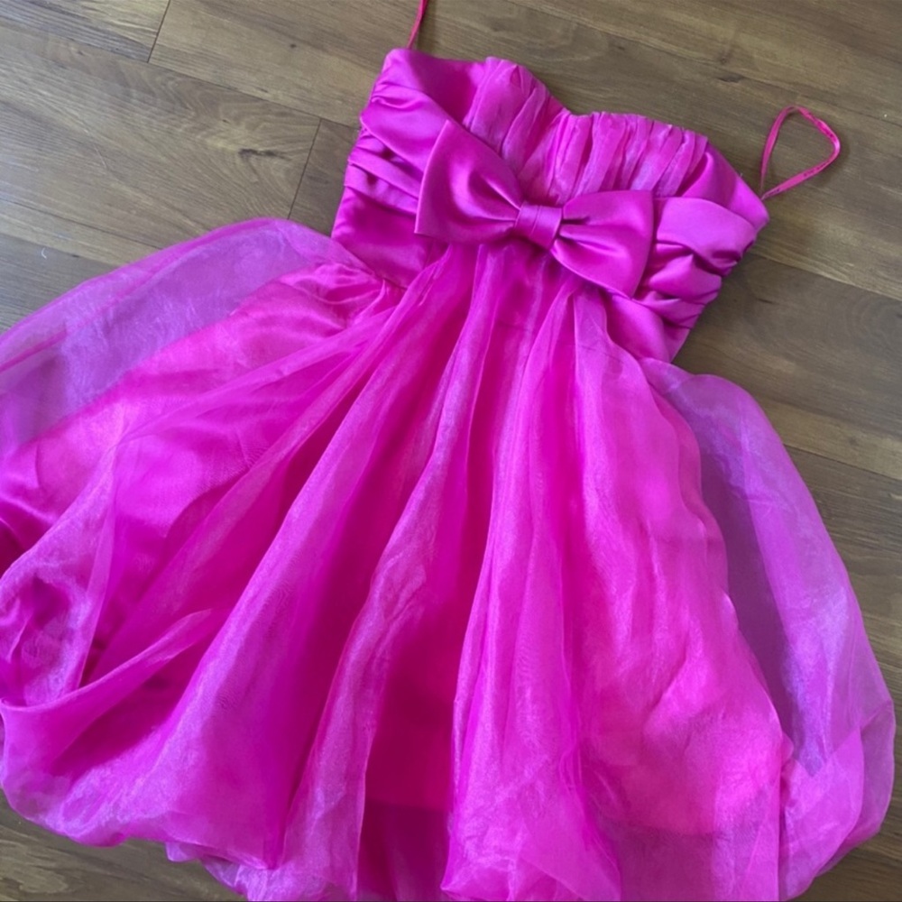 Betsey Johnson pink prom party dress